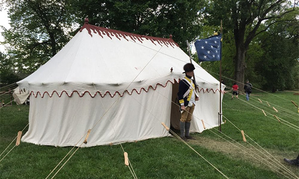 George Washington's Tent headquarters during Revolutionary War